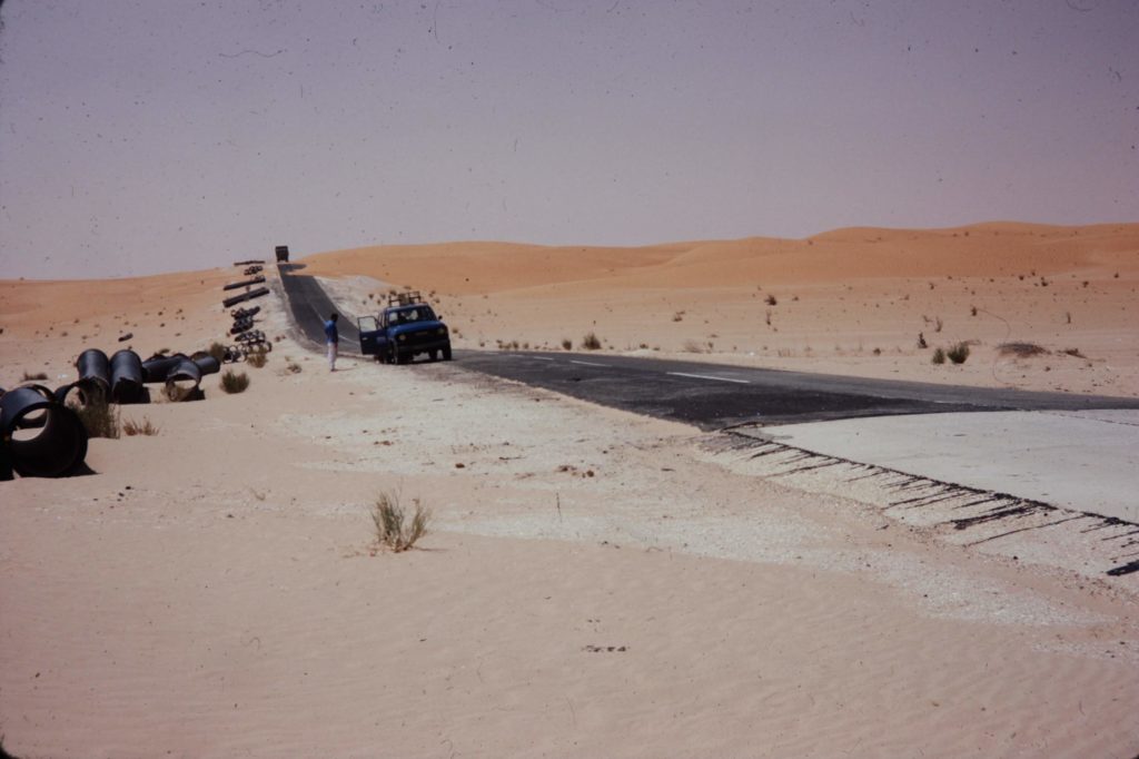 Highway crossing the Sahara